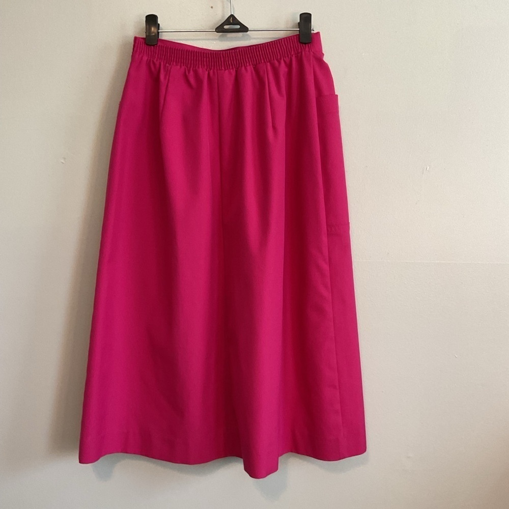 Vintage 80s Pink Fairy Button Down Indie Maxi Eclectic Skirt - Size Extra Small - Picture 5 of 7